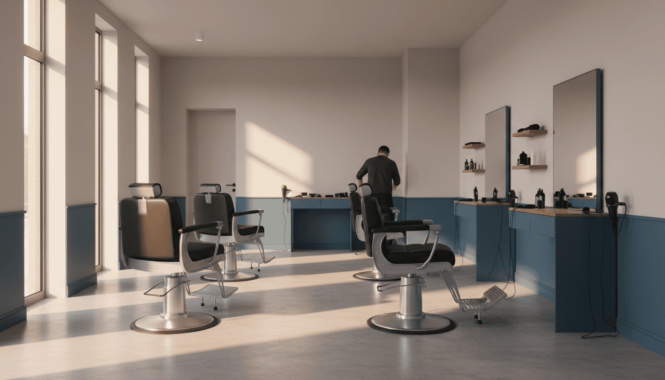 Inside Tallahassee Barber Co, a clean and simple barbershop in Miami